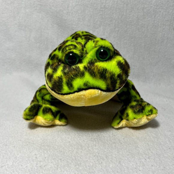 Webkinz by Ganz Spotted Green Bull Frog with Tag - Picture 7 of 7